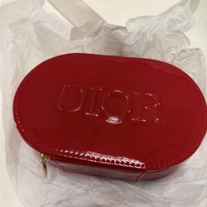 Dior Glossy Red Cosmetic Case
